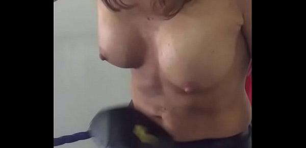  Fake Tits Punched in Slow Motion